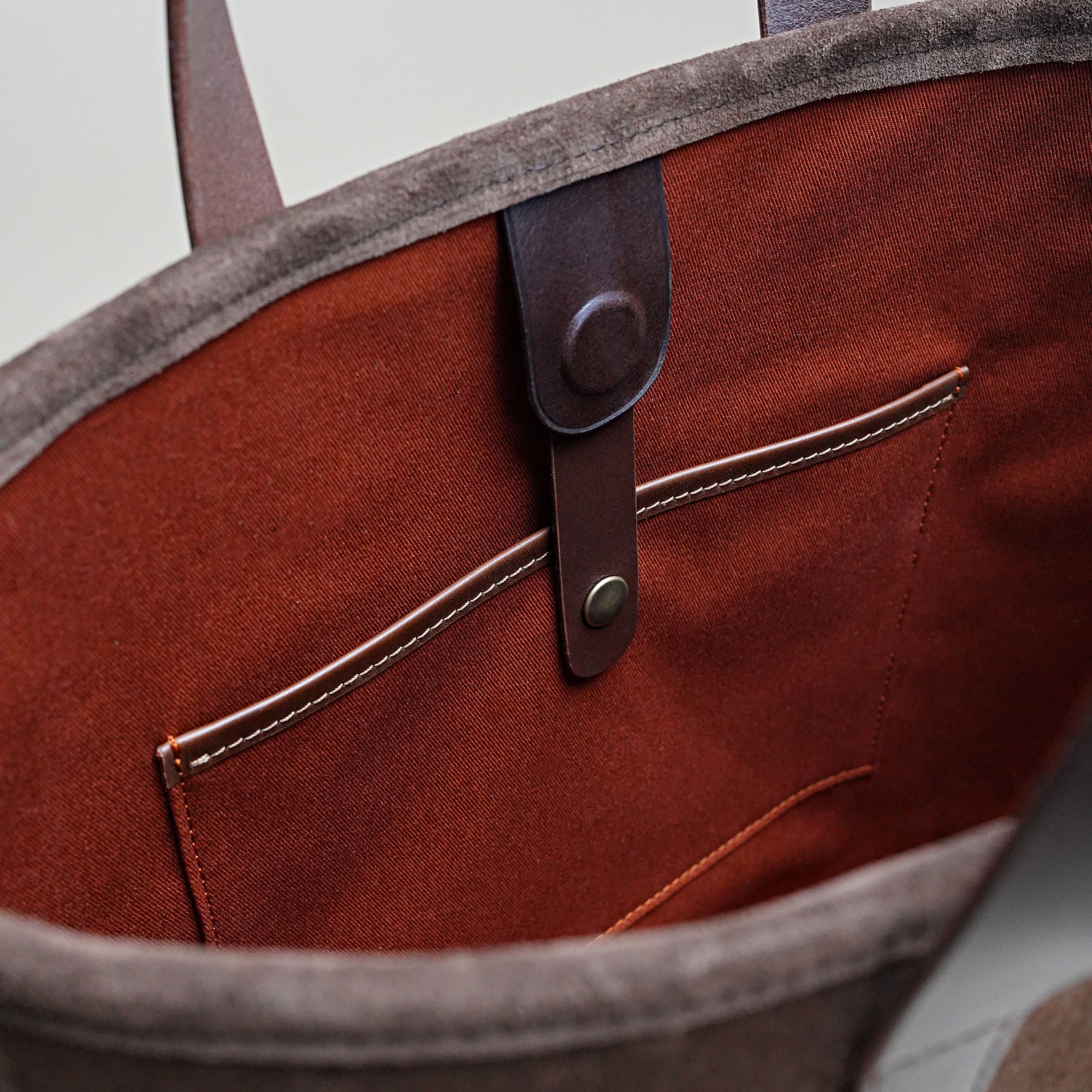 Veloursleder Tote Bag