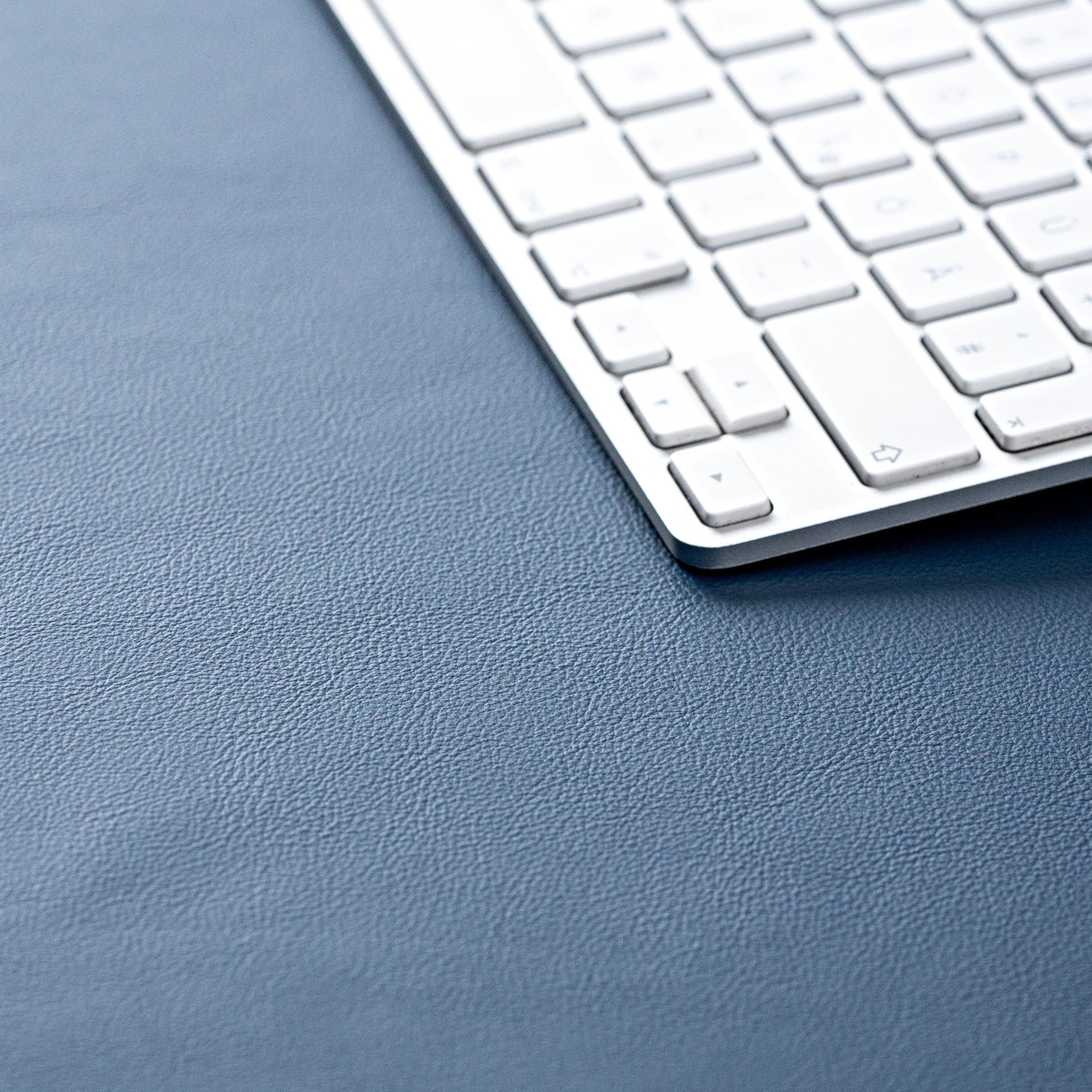 Oberfläche Echtleder Schreibtischunterlage Navy blau