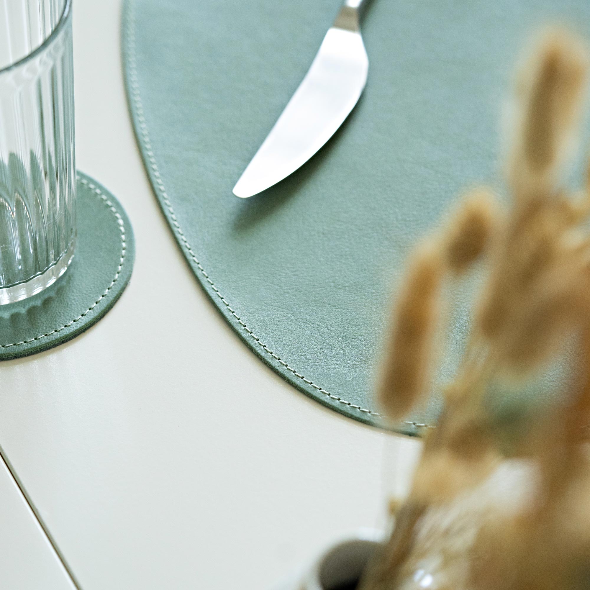 Leather Placemat "Organic"