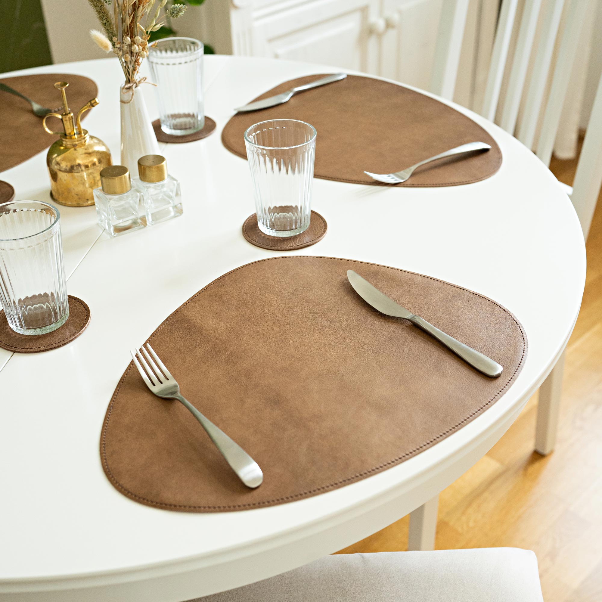 Leather Placemat "Organic"