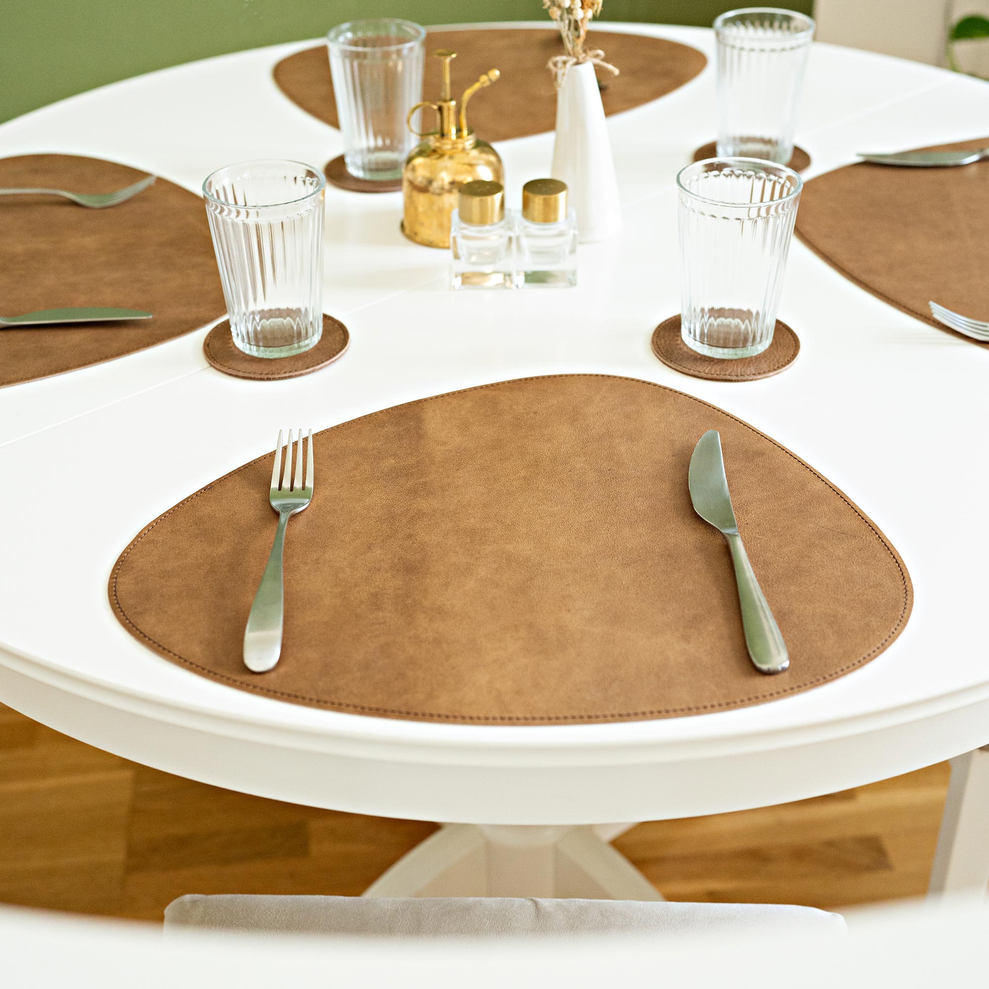 Leather Placemat "Organic"