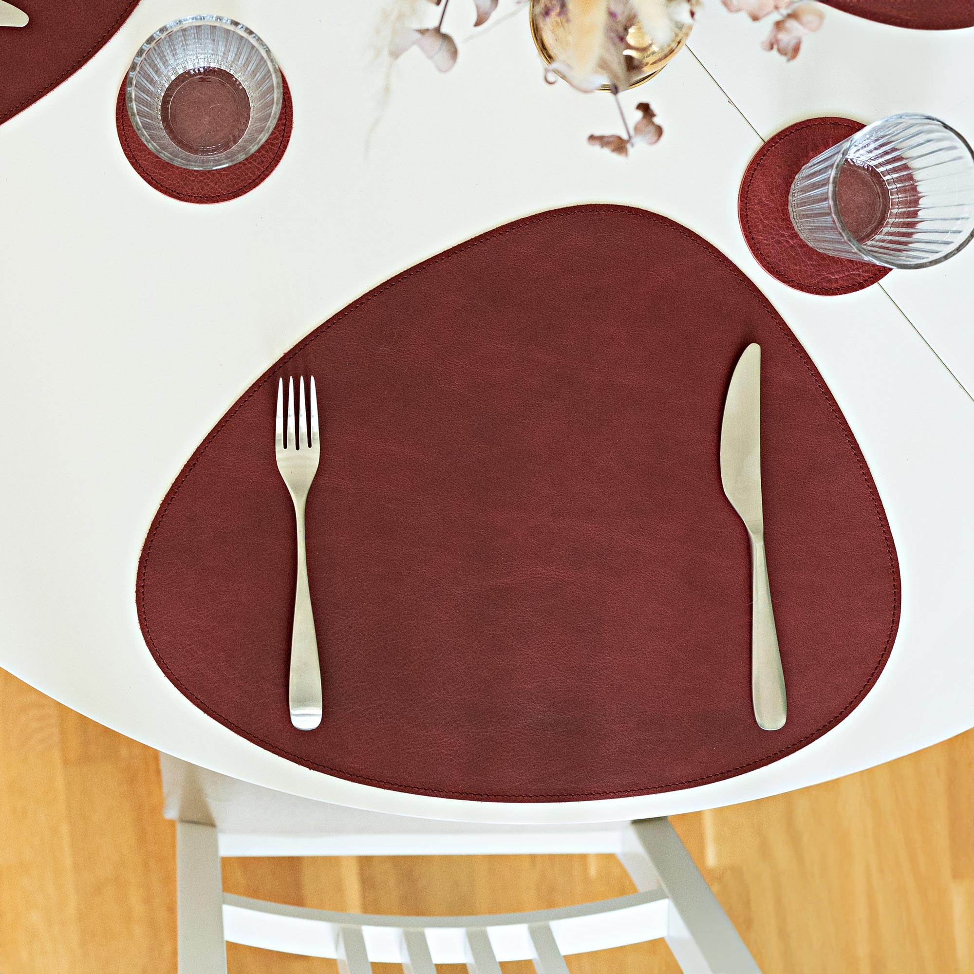 Leather Placemat "Organic"