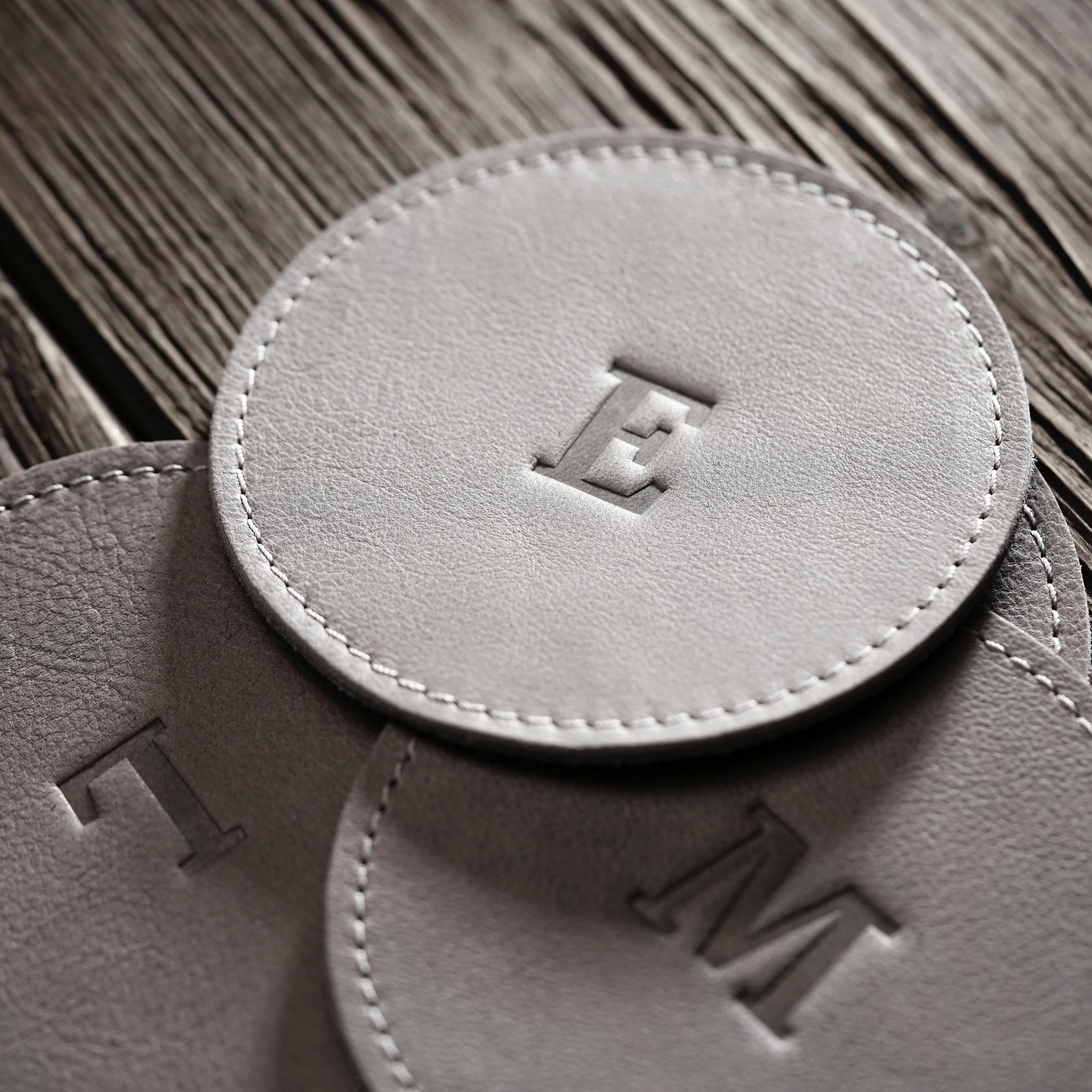 Round Leather Coasters