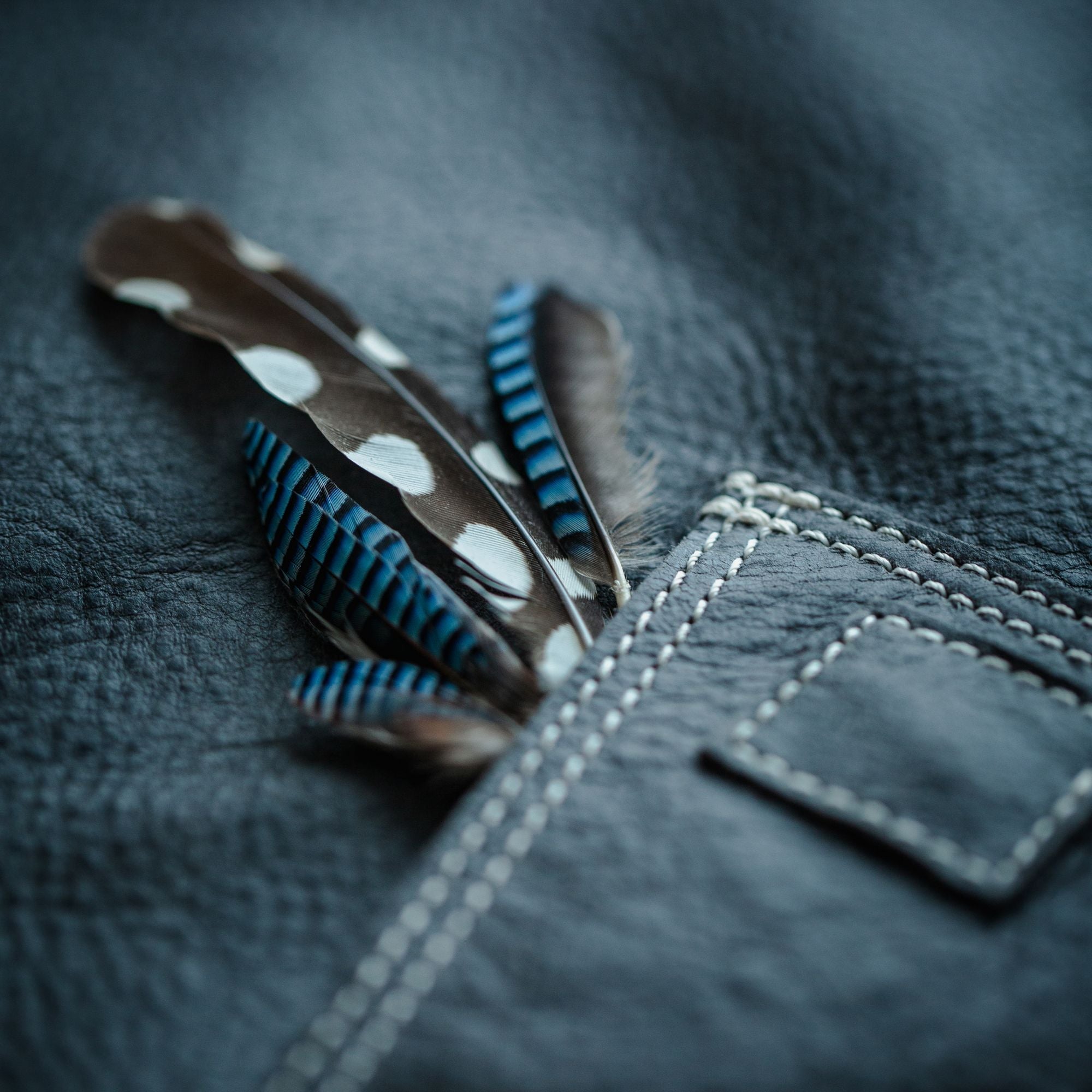 Nähte auf unseren Lederschürzen