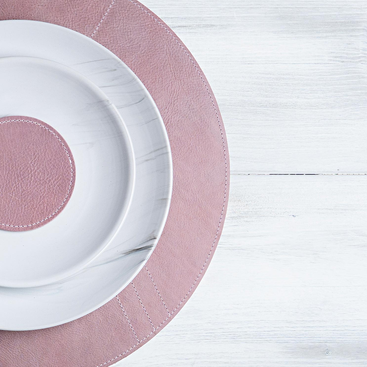 Leather Placemat "Round"