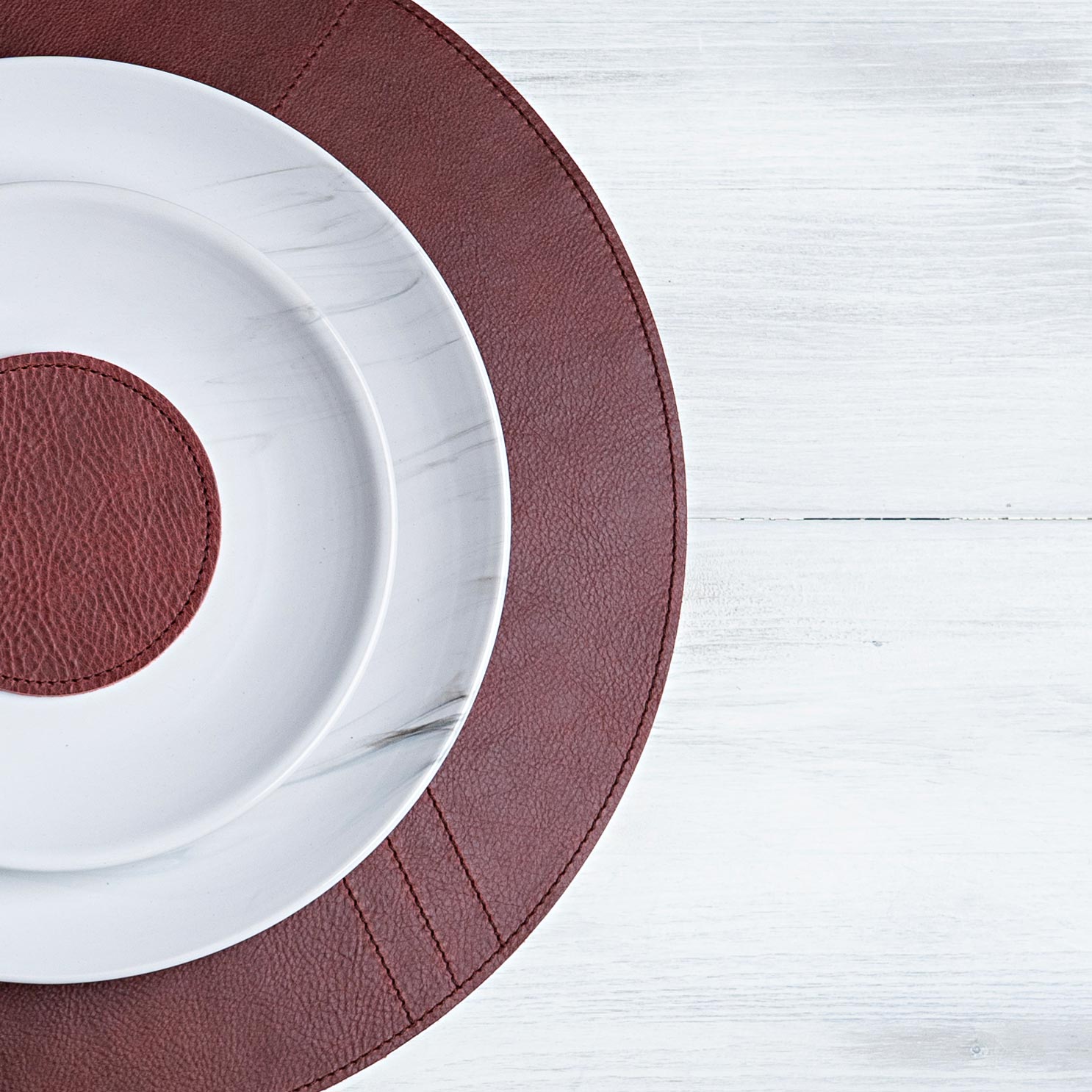 Leather Placemat "Round"