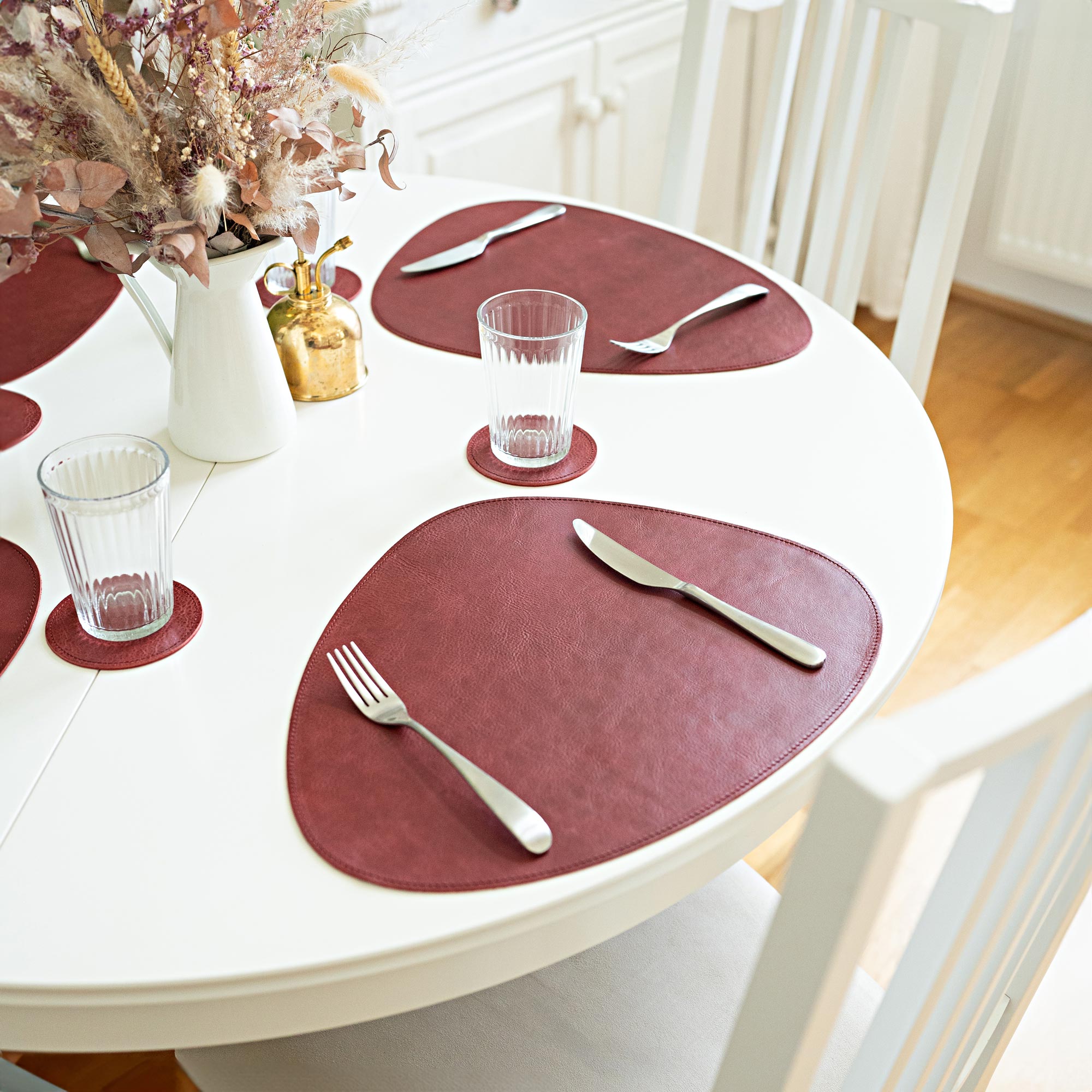 Leather Placemat "Organic"