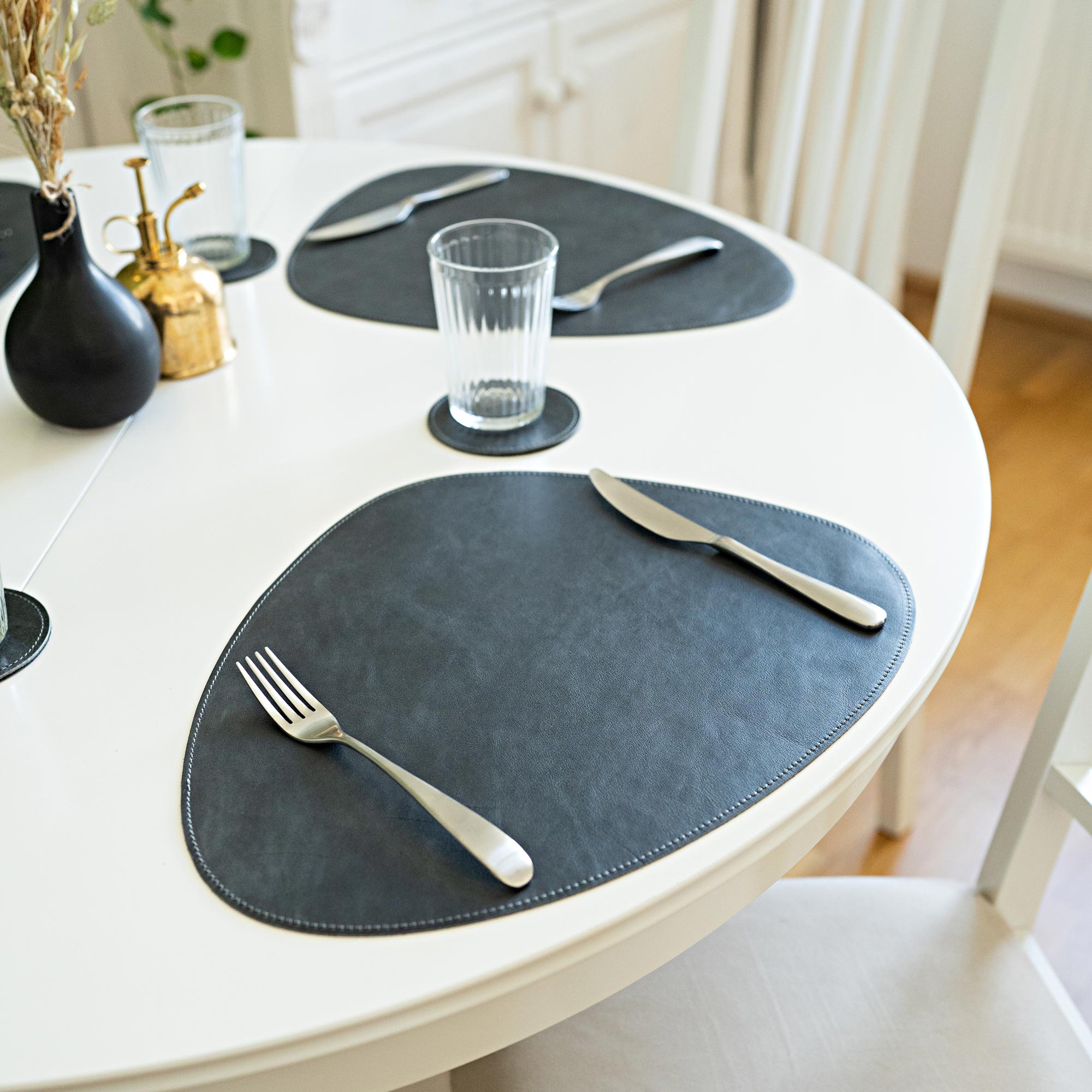 Leather Placemat "Organic"