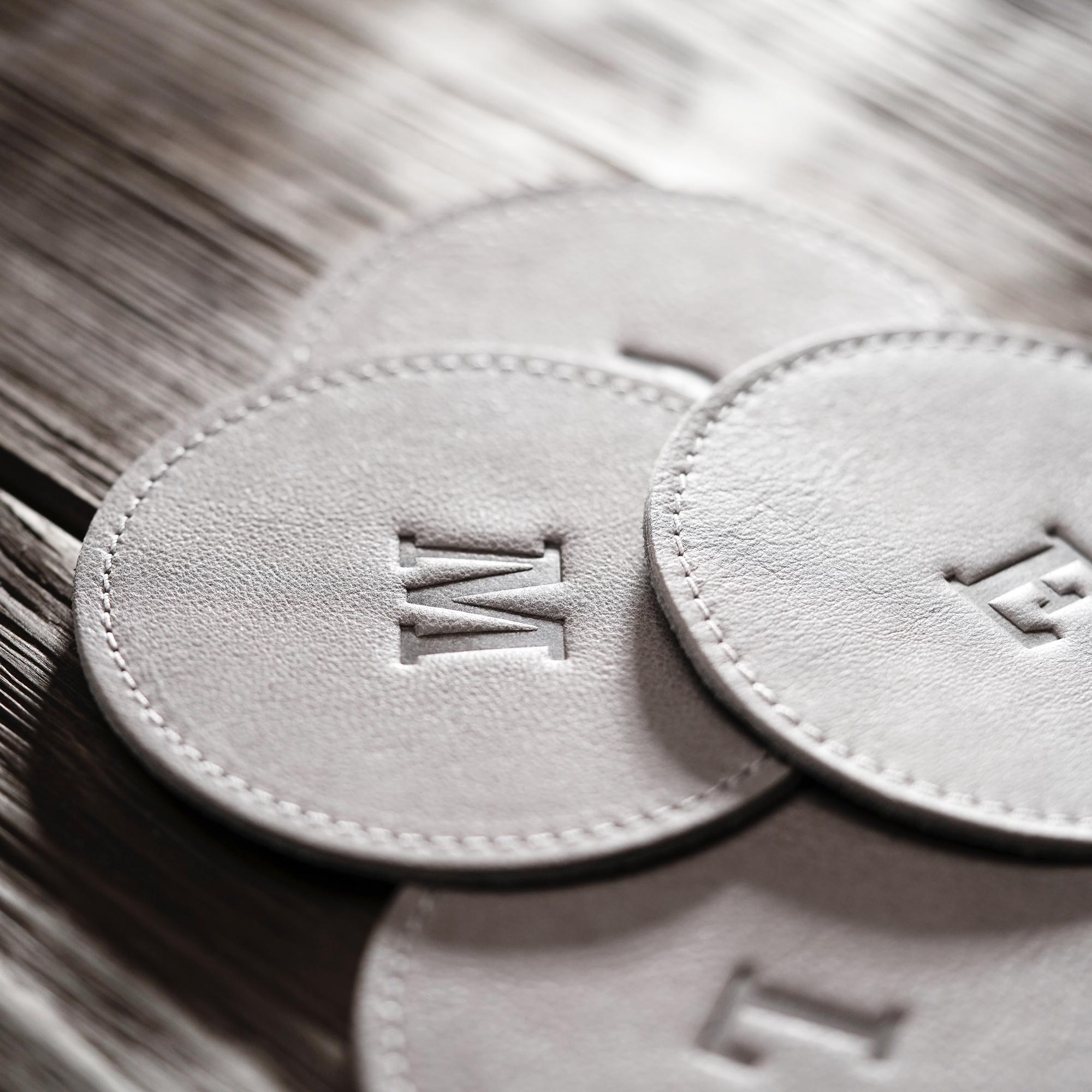 Round Leather Coasters