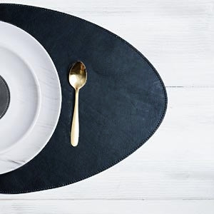 Placemat "Organic" - Black
