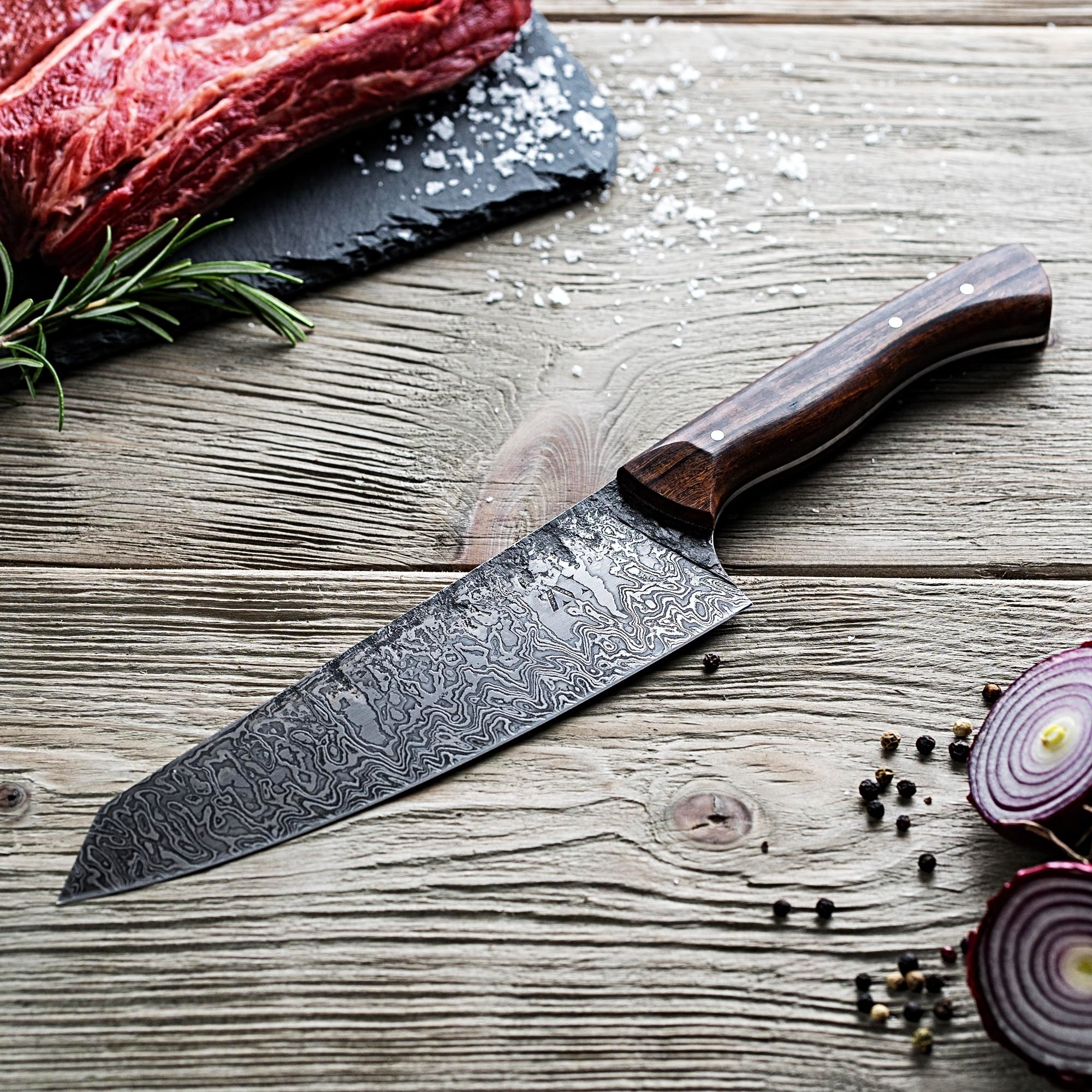 damast küchenmesser handgefertigt