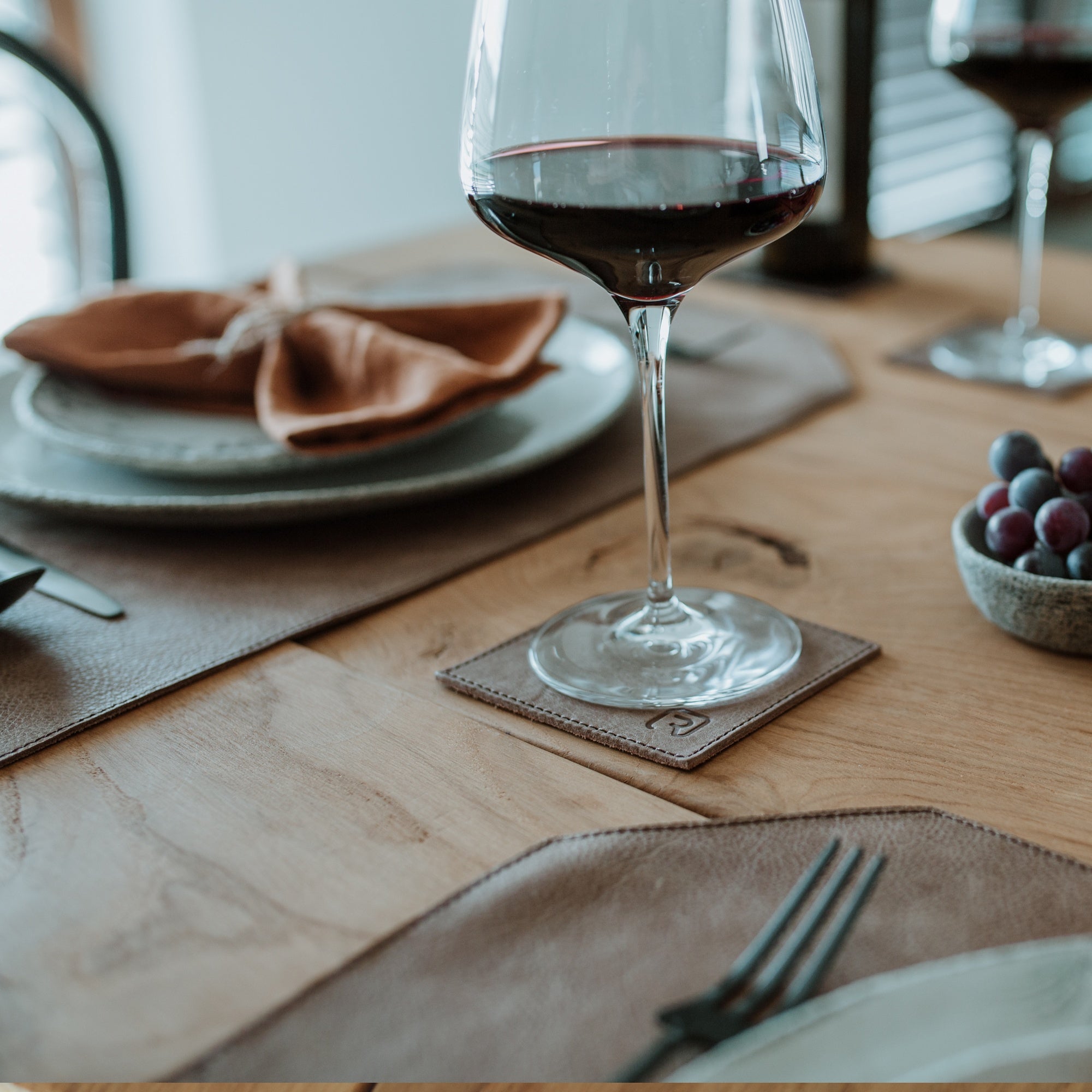 Set de table en cuir 'Design'