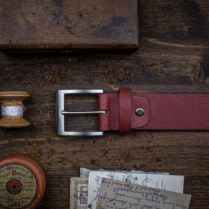 Fine leather belt