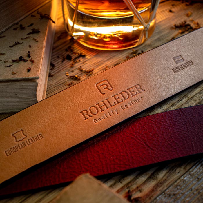 Fine leather belt